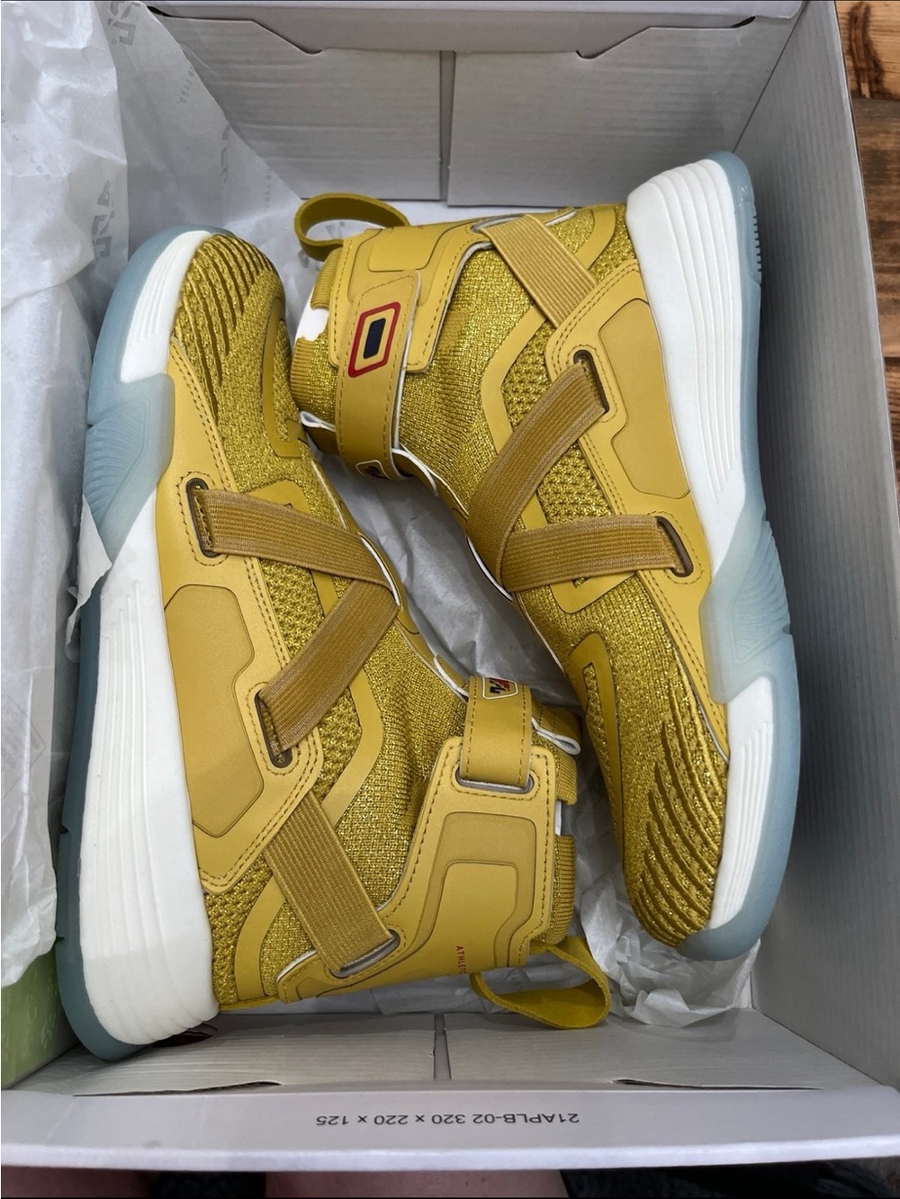 APL Super Future Sneakers in Gold and White